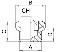Male Hex Socket Plug Threaded Fittings, Brass Pipe Fittings, Brass Hose Fittings, Brass Air Connector, Brass BSP Fittings